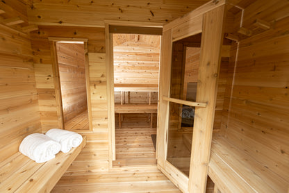 Georgian Cabin Sauna with Changing Room