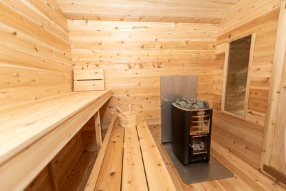 Georgian Cabin Sauna with Changing Room
