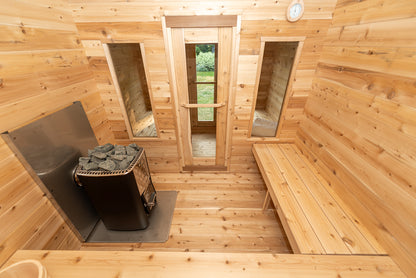 Georgian Cabin Sauna with Changing Room