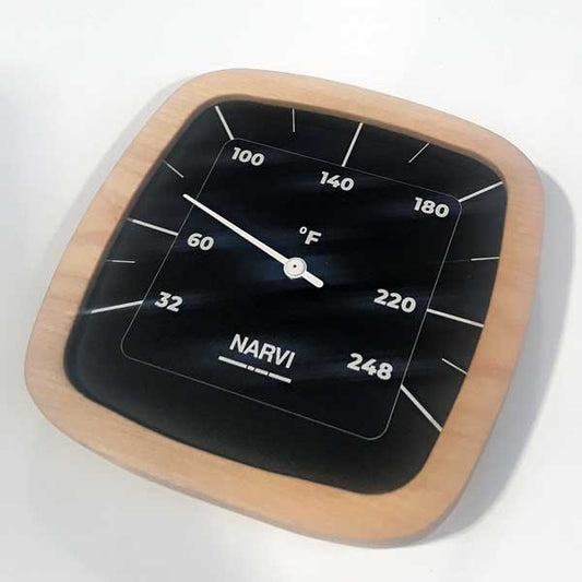 Narvi Black Thermometer Farenheit