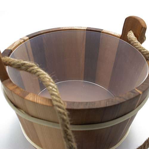 Wooden Sauna Bucket & Ladle