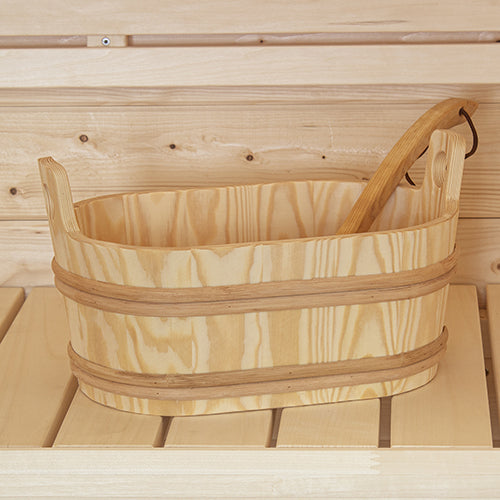 PROSAUNAS Wood Sauna Bucket, Oval, 7.6-Liter