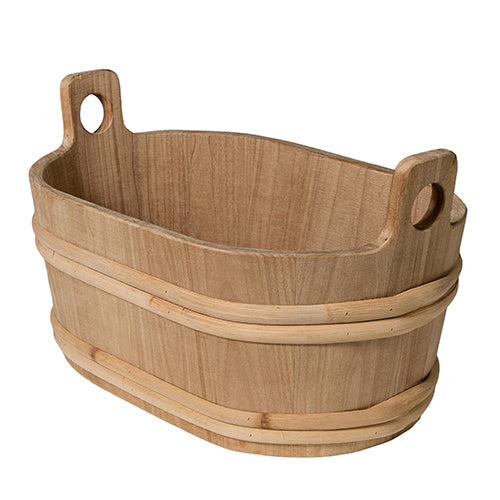PROSAUNAS Wood Sauna Bucket, Oval, 7.6-Liter