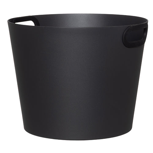 Rento Large Sauna Bucket, Silicone Handles, Dark Grey Aluminum, 16L
