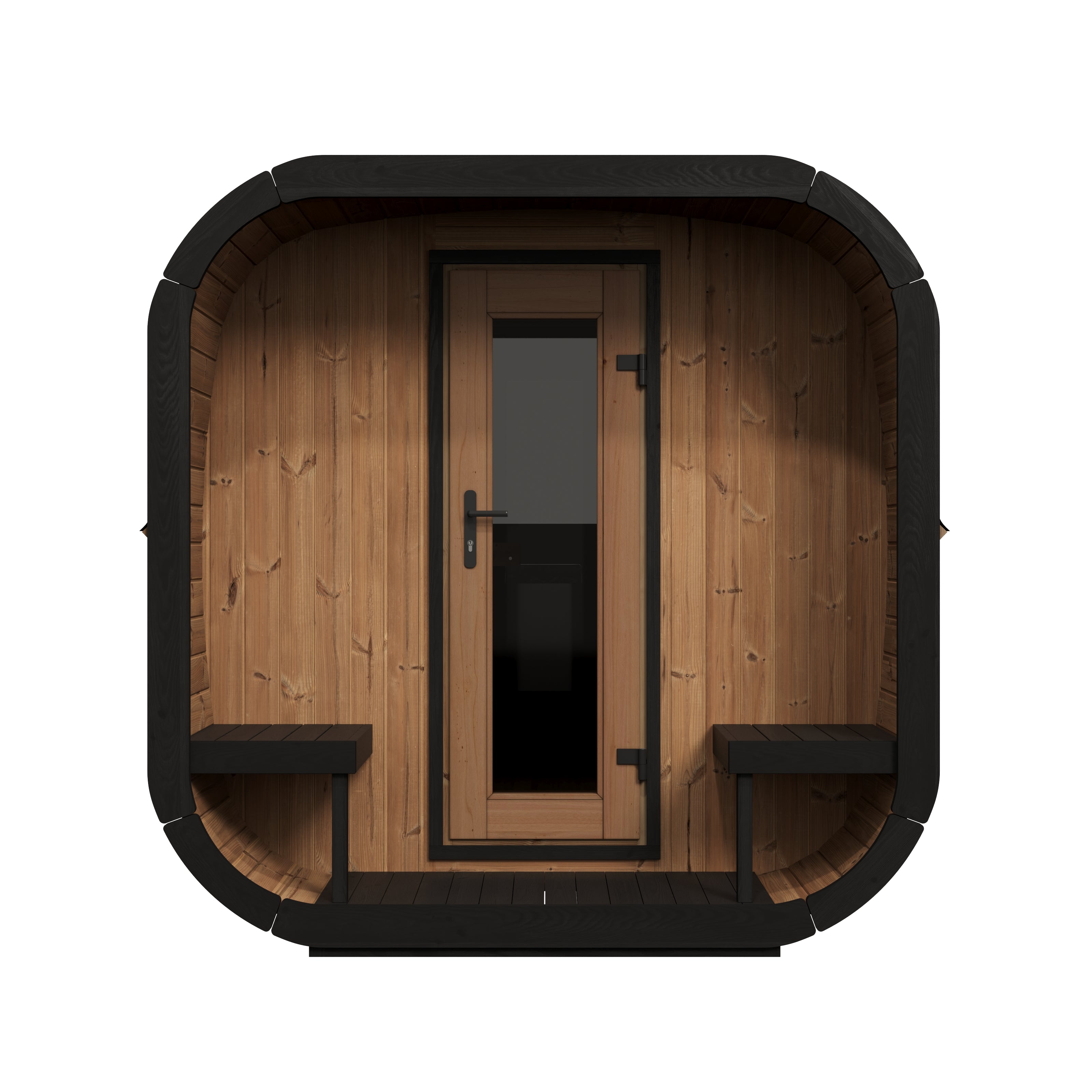 SaunaLife Model CL12GCP Cube Luxury Series Outdoor Sauna Kit - 8-person
