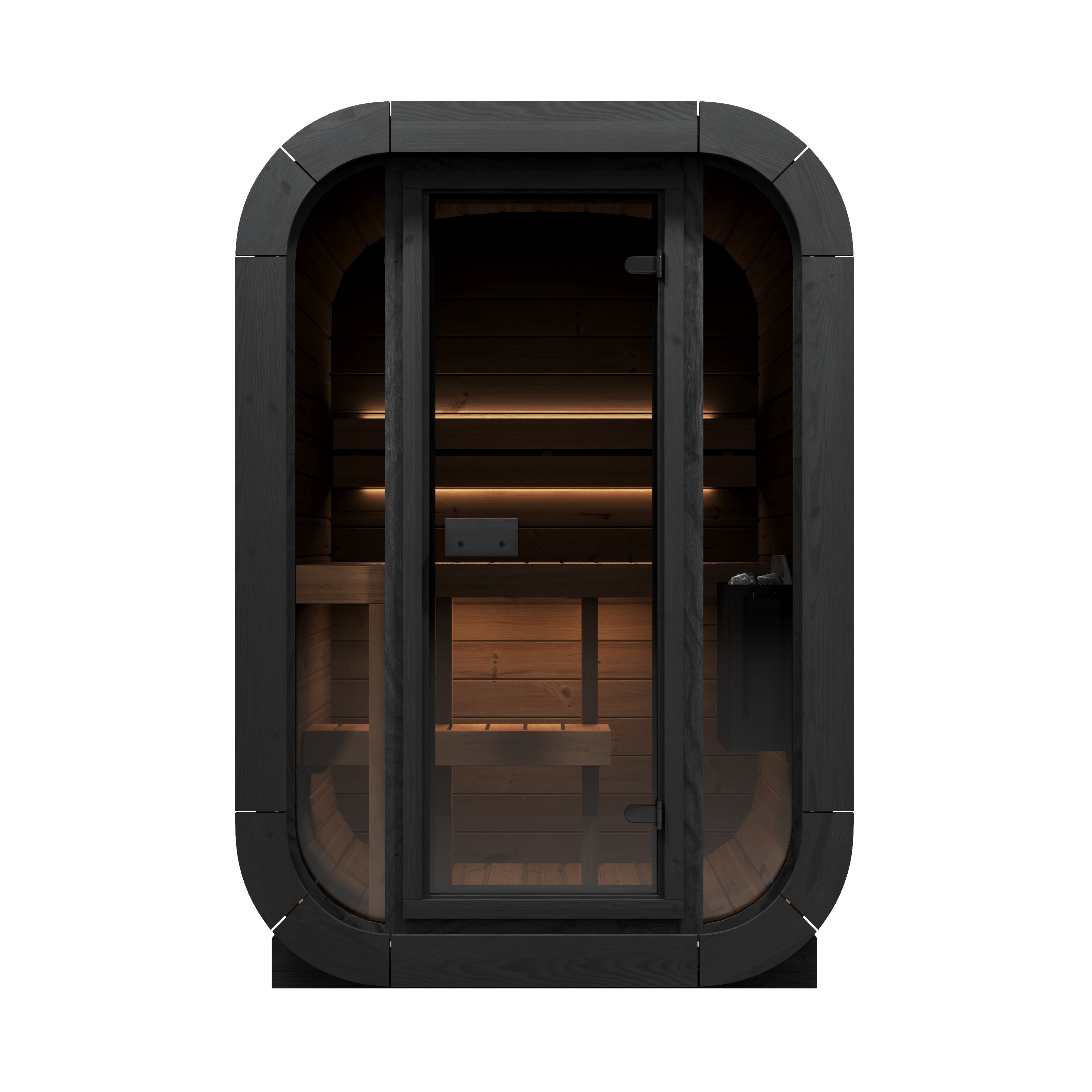 SaunaLife Model CL3G Cube Luxury Outdoor Sauna Kit - 2-person
