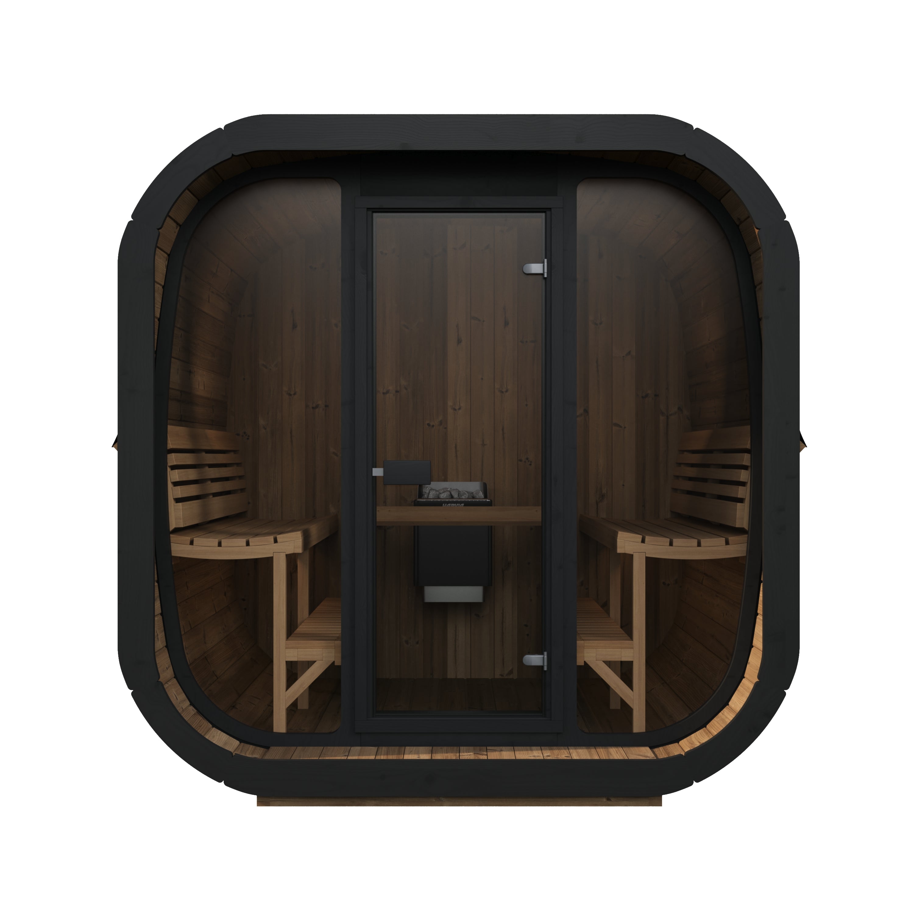 SaunaLife Model CL7G Cube Luxury Series Outdoor Sauna Kit - 6-person