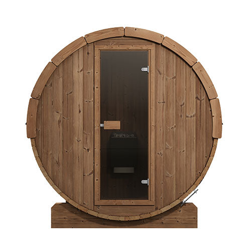 SaunaLife Model E7 Ergo Series Outdoor Sauna Barrel Kit 4-Person