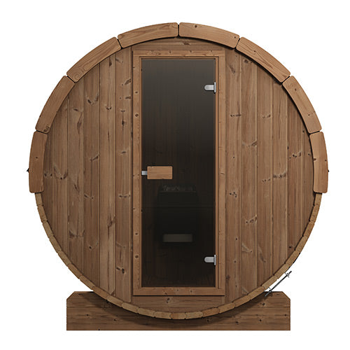 SaunaLife Model E8 Ergo Series Outdoor Sauna Barrel Kit, Up to 6 Persons