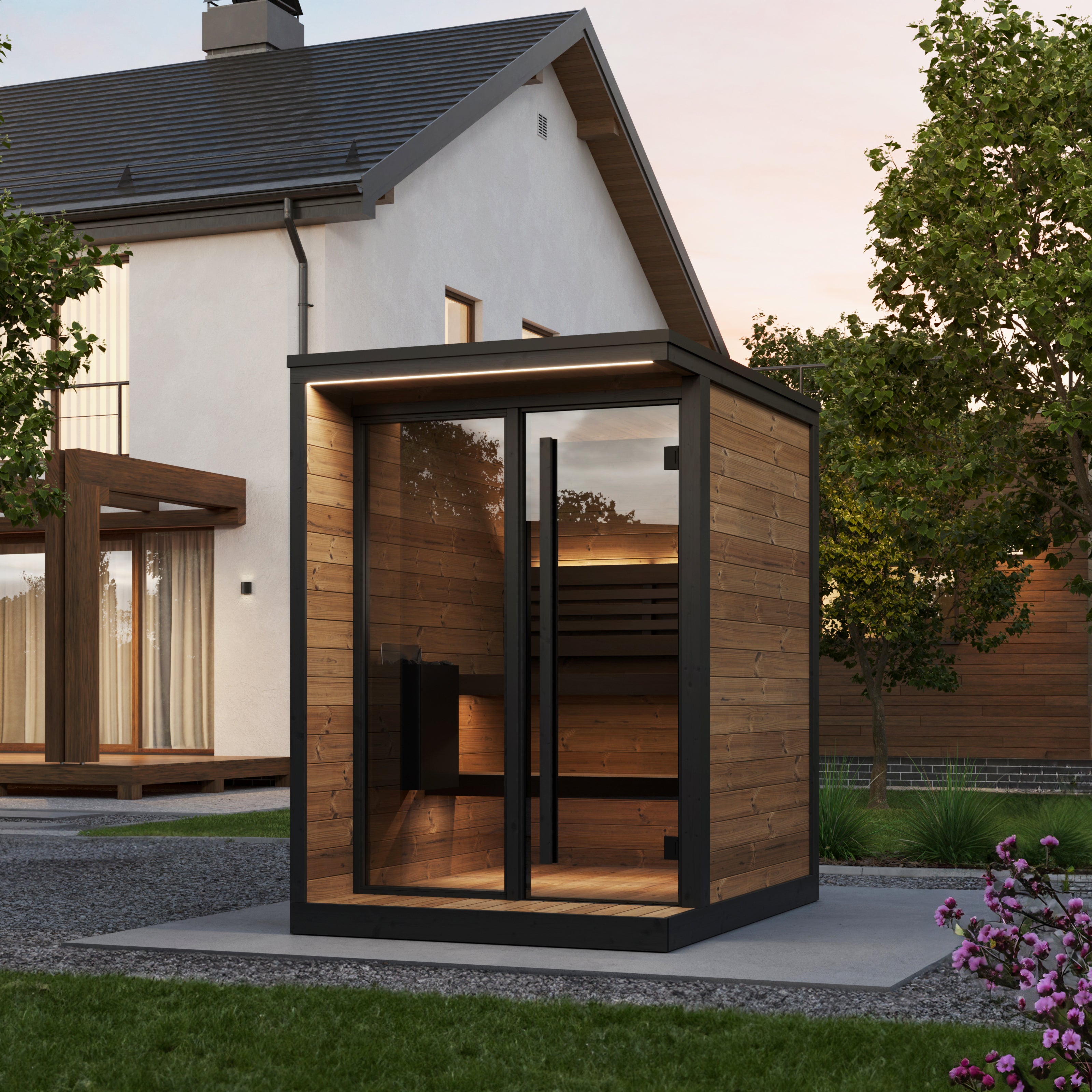 SaunaLife GL4 Traditional Outdoor Sauna - 4-person