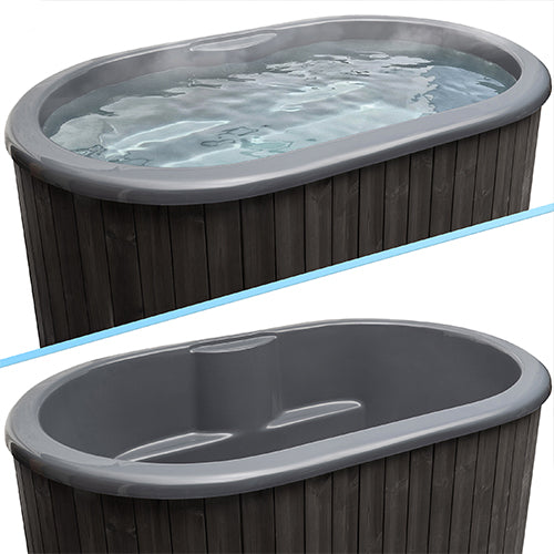 SaunaLife Model S2NC/S2BC Cold Plunge/Hot Tub Package - 2-person