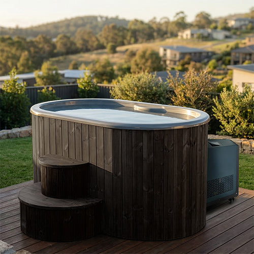 SaunaLife Model S2NC/S2BC Cold Plunge/Hot Tub Package - 2-person