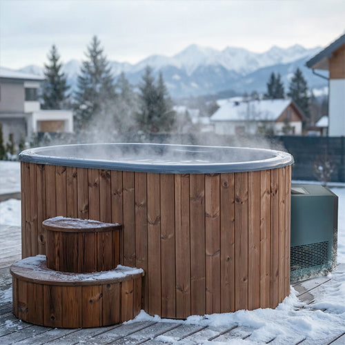 SaunaLife Model S2NC/S2BC Cold Plunge/Hot Tub Package - 2-person