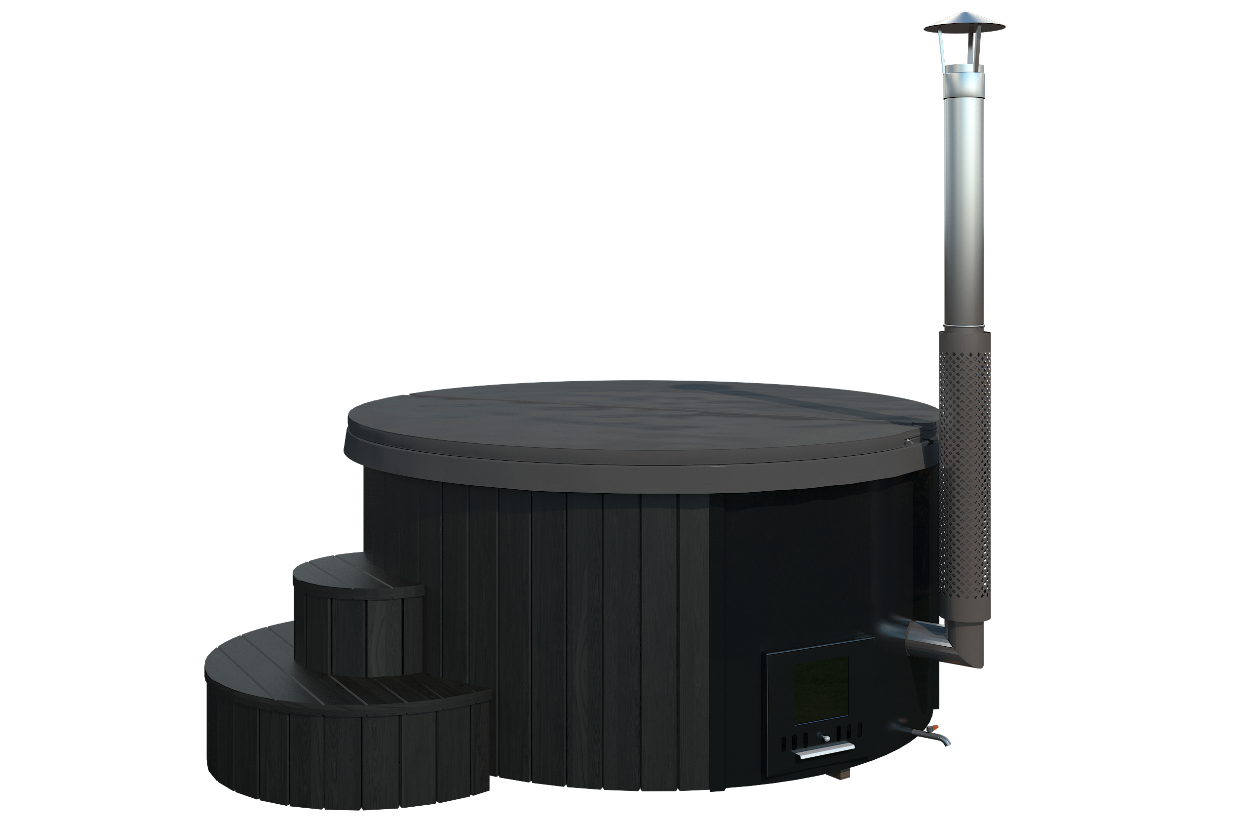 Model S4B Soak-Series Wood-Burning Hot Tub