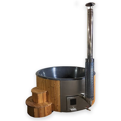 SaunaLife Model S4N Soak-Series Wood-Burning Hot Tub