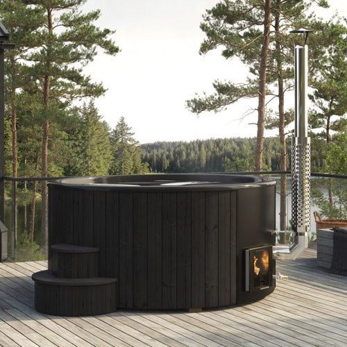 Wood-Burning Hot Tub