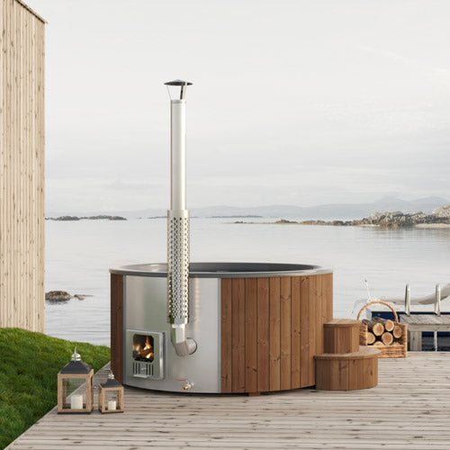 Wood-Burning Hot Tub