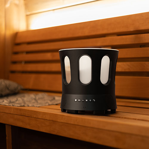 SaunaLife Zone Bluetooth Sauna Bucket - Wireless Audio, Phone Connectivity, & Color Lighting