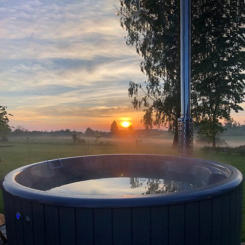 SaunaLife Model S4N Soak-Series Wood-Burning Hot Tub