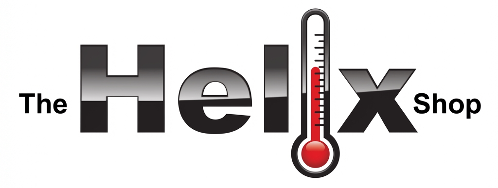 The Helix Shop logo thermometer
