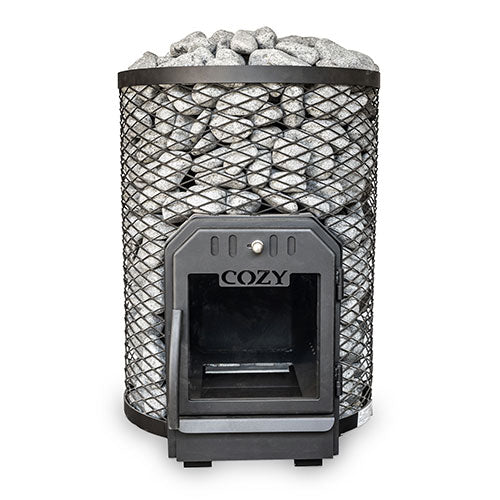 Cozy Heat O Thru-Wall Sauna Stove Wood-Burning