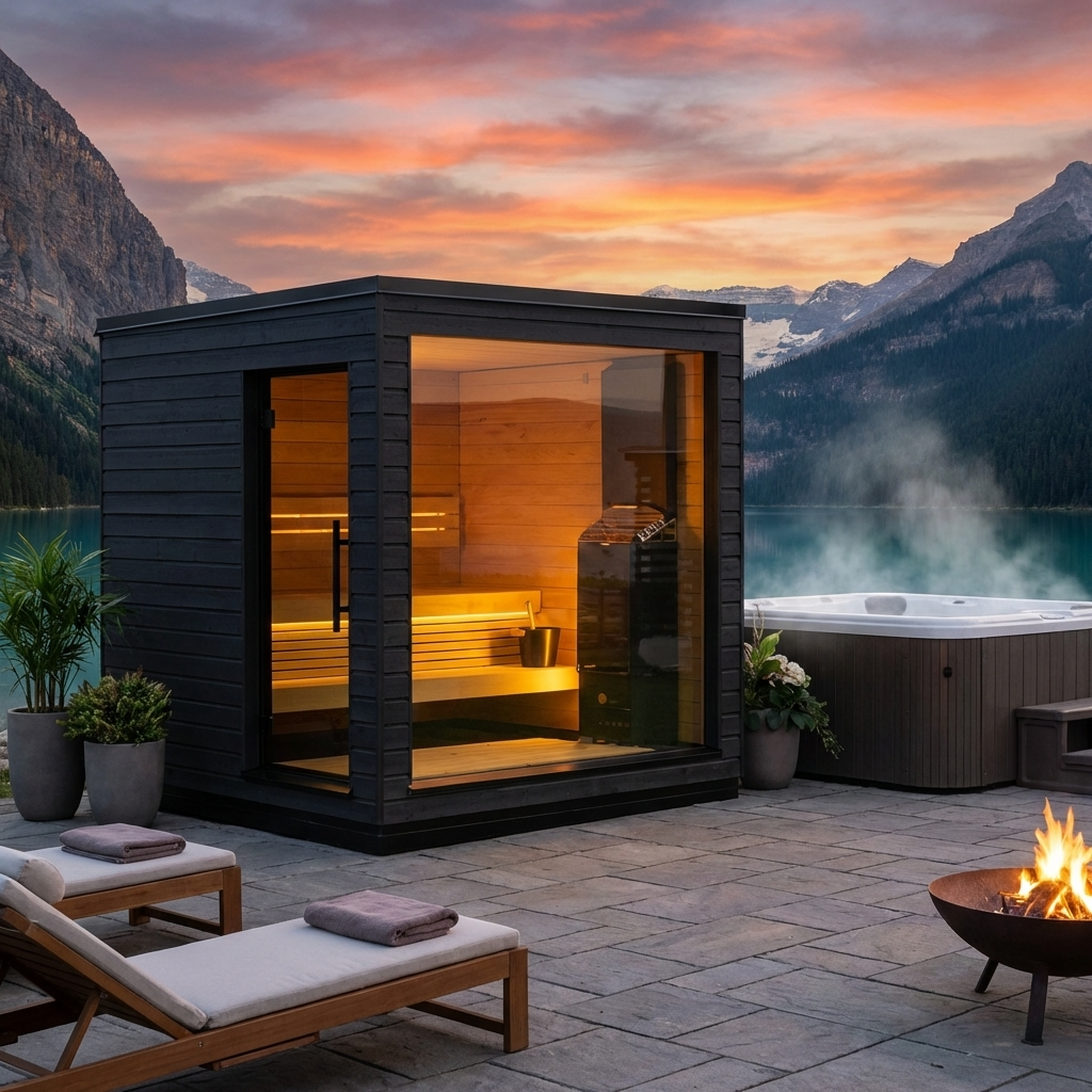 SaunaLife G6 Pre-assembled outdoor traditional sauna