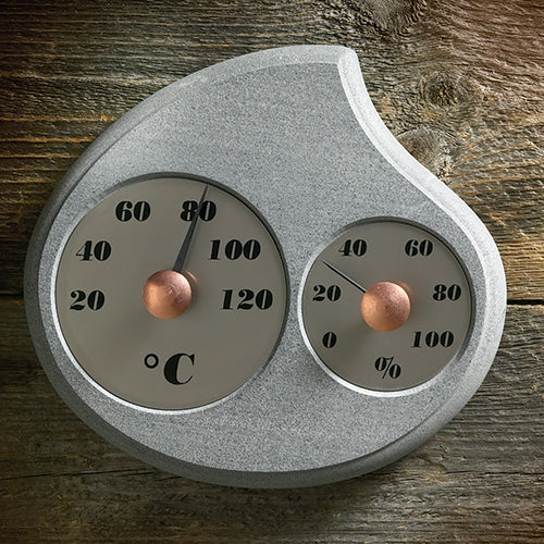 Hukka Maininki Sauna Celsius Thermometer and Hygrometer, Droplet
