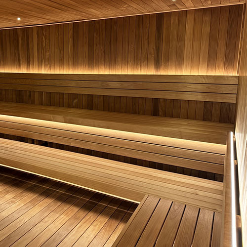Sauna Lighting - 3-zone, dimmable, white LED kit