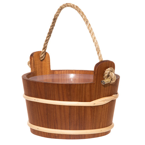 4Living Rope Handle Sauna Bucket