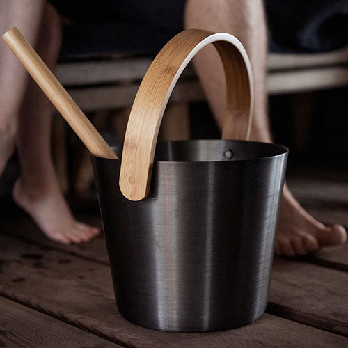 Curved Handle Sauna Bucket